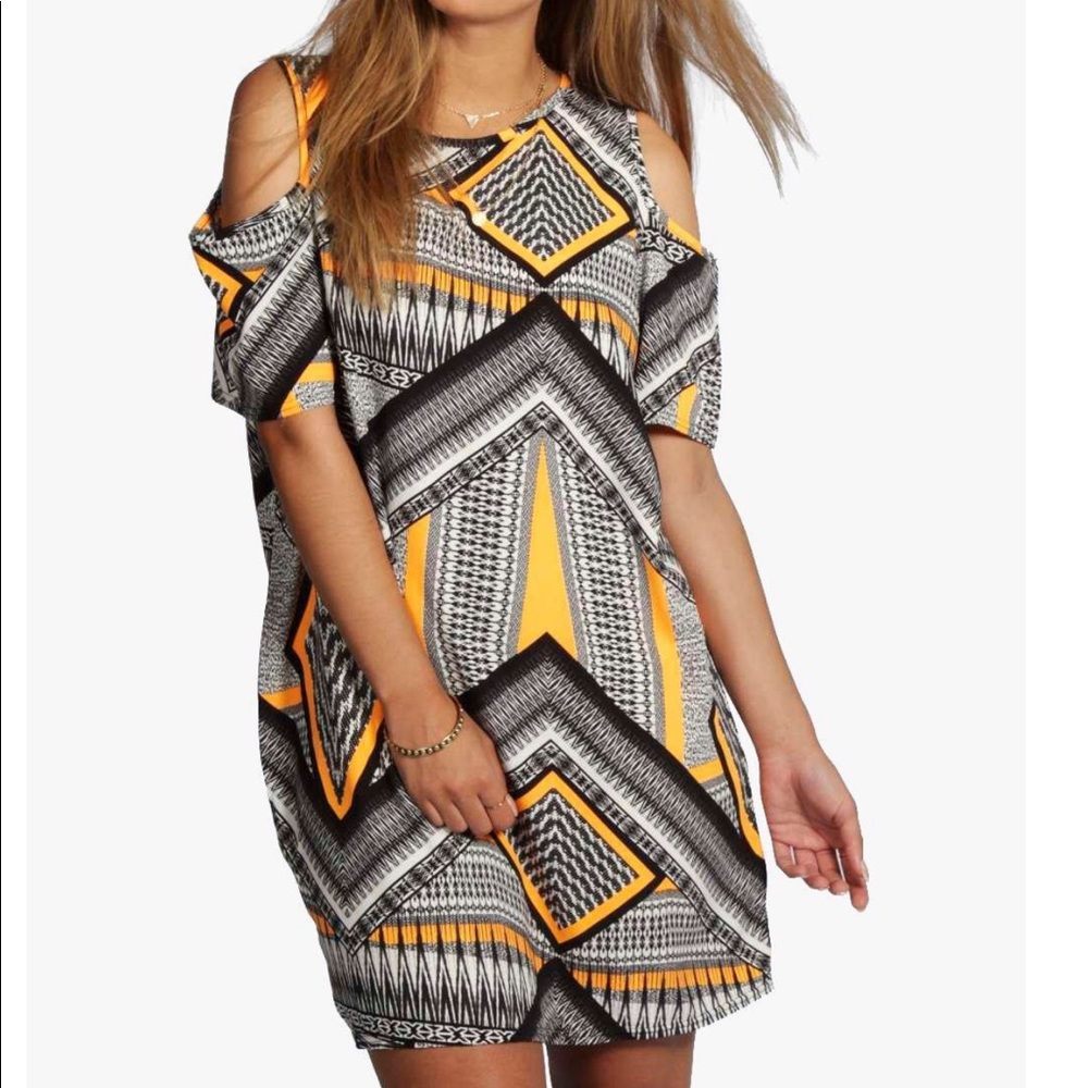 Boohoo Aztec print dress